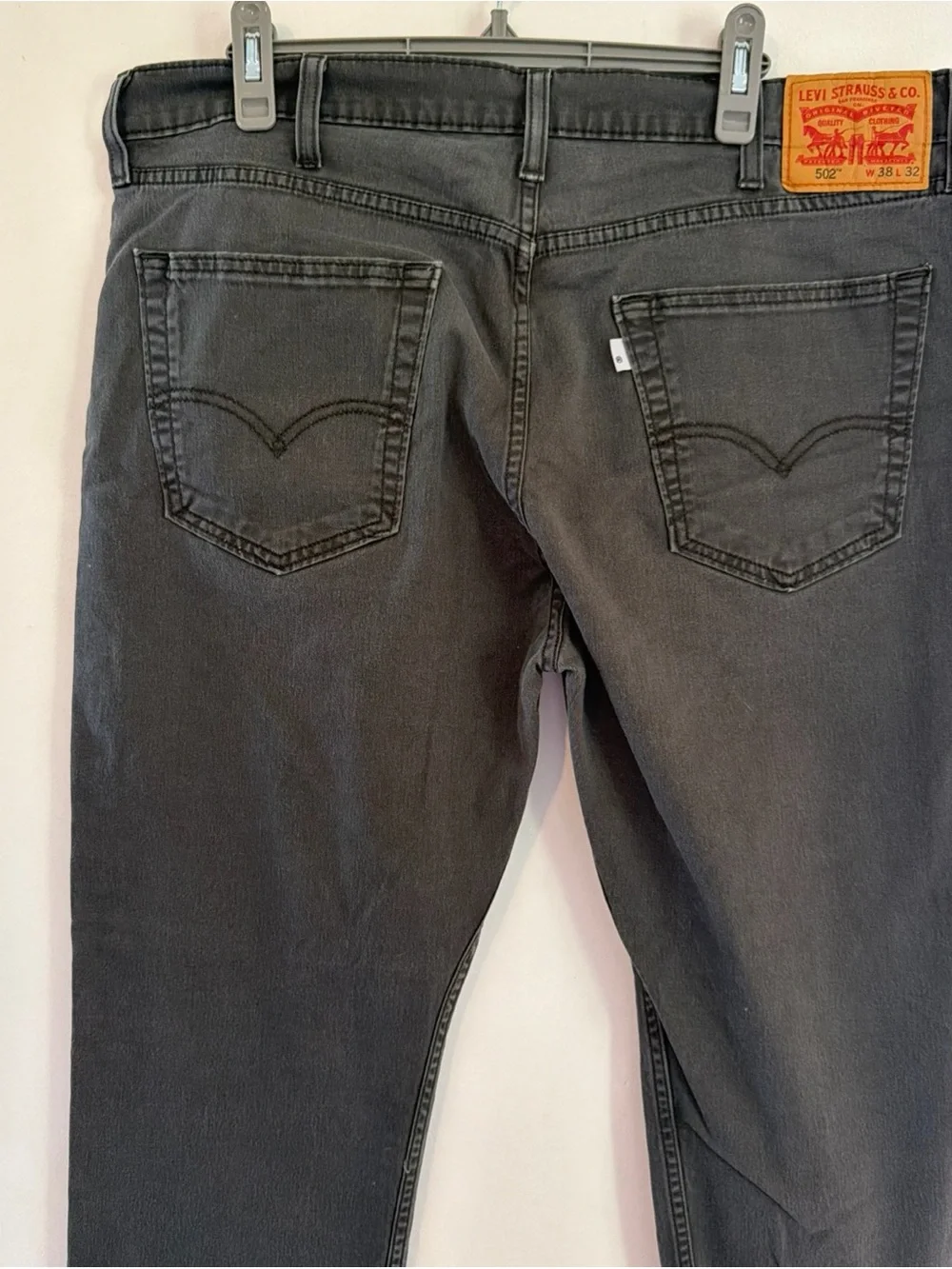 Levi's Men's Black Straight Leg Jeans